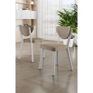 Arfe - Cappuccino, White Cappuccino
White Chair Set (4 Pieces)