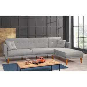 Aria Corner - Grey Grey Corner Sofa-Bed