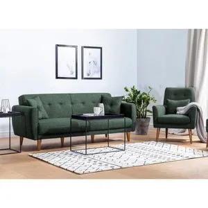 Aria-TKM07-1070 Green Sofa-Bed Set