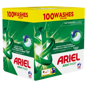 Ariel kapsule za pranje veša Mountain Spring , 100 kom