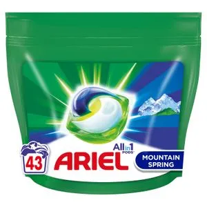 ARIEL  Kapsule za pranje veša Mountain Spring All in One 43 kom, 43 pranja