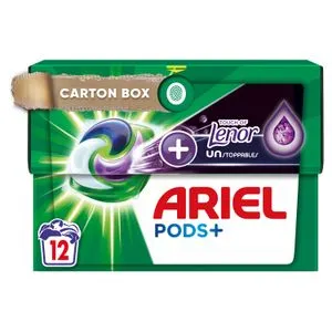 Ariel Kapsule za pranje veša + Touch of Lenor Purple Unstoppables 12 kom