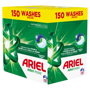 Ariel Mountain Spring kapsule za pranje veša 150kom