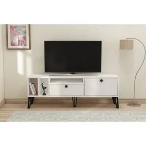 Aris - White White TV Stand