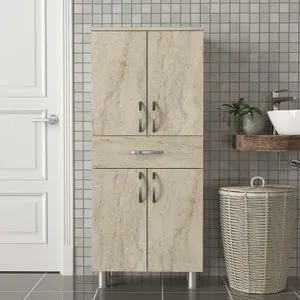 Arizona 4 Doors Travertine Bathroom Cabinet