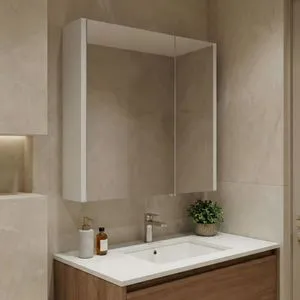 Arno 60 - 294 White Bathroom Cabinet With Mirror