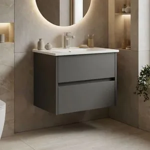 Arno 65 - 766 Anthracite Bathroom Cabinet With Sink