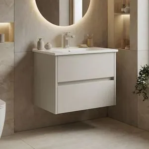 Arno 65 - 767 Cashmere Bathroom Cabinet With Sink