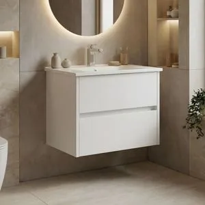 Arno 65 - 768 White Bathroom Cabinet With Sink