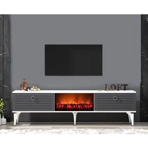 Arona Fireplace - White, Anthracite White
Anthracite TV Stand
