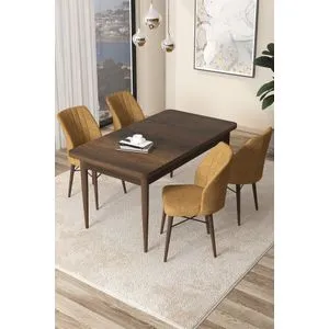 Arp - Baroque, Cappuccino Baroque
Cappuccino Dining Table & Chairs Set (5 Pieces)