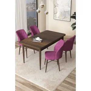 Arp - Baroque, Purple Baroque
Purple Dining Table & Chairs Set (5 Pieces)