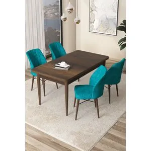 Arp - Baroque, Turquoise Baroque
Turquoise Dining Table & Chairs Set (5 Pieces)