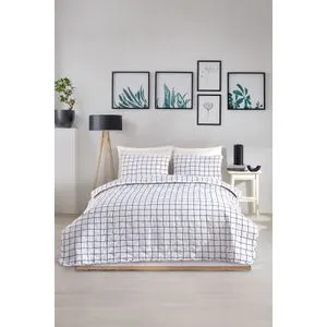 Artus - Crno-bela posteljina sa prekrivačem