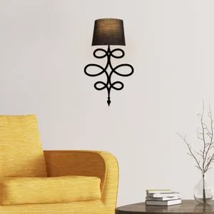 Asaf - 6986 Crna zidna lampa