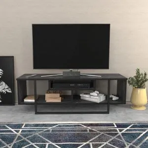 Asal 120 - Black Black TV Stand