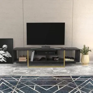 Asal 150 - Black, Gold Black
Gold TV Stand