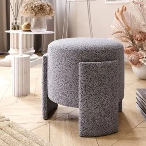 Ash - Grey Grey Pouffe