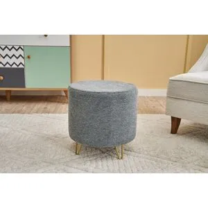 Asmara Gabbana 14 Grey Pouffe