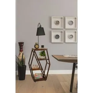 Asos Ceviz Lambader Pramit Koyu Gri Abajurlu