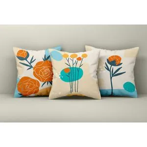 Asr_plw25 - 13 Multicolor Cushion Cover Set (3 Pieces)