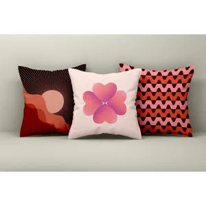 Asr_plw25 - 27 Multicolor Cushion Cover Set (3 Pieces)