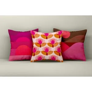 Asr_plw25 - 29 Multicolor Cushion Cover Set (3 Pieces)