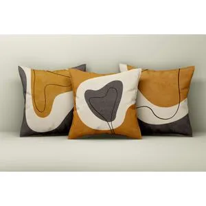 Asr_plw25 - 33 Multicolor Cushion Cover Set (3 Pieces)