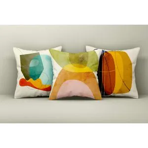 Asr_plw25 - 38 Multicolor Cushion Cover Set (3 Pieces)