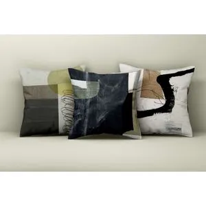Asr_plw25 - 39 Multicolor Cushion Cover Set (3 Pieces)