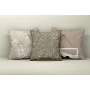 Asr_plw25 - 40 Multicolor Cushion Cover Set (3 Pieces)