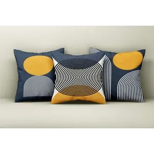 Asr_plw25 - 41 Multicolor Cushion Cover Set (3 Pieces)