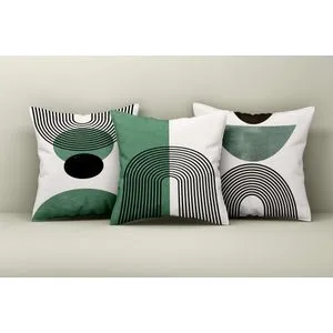 Asr_plw25 - 42 Multicolor Cushion Cover Set (3 Pieces)