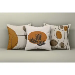 Asr_plw25 - 46 Multicolor Cushion Cover Set (3 Pieces)