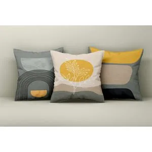 Asr_plw25 - 48 Multicolor Cushion Cover Set (3 Pieces)