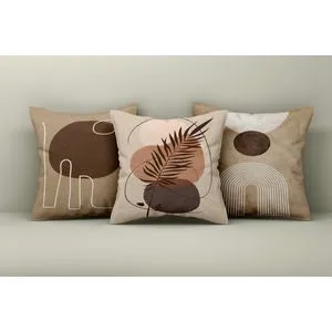 Asr_plw25 - 49 Multicolor Cushion Cover Set (3 Pieces)
