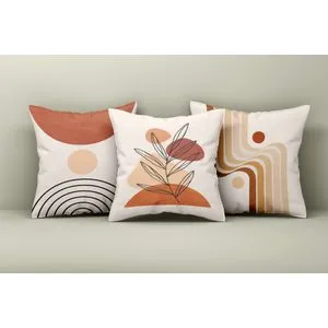 Asr_plw25 - 50 Multicolor Cushion Cover Set (3 Pieces)