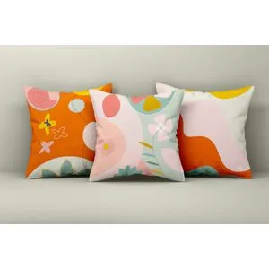 Asr_plw25 - 9 Multicolor Cushion Cover Set (3 Pieces)