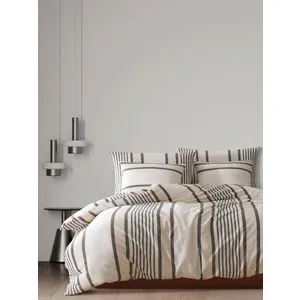 Astana - Bež, Crna Bež Crni Set Pokrivača