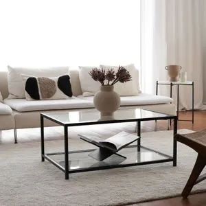 Astro sehpa / şeffaf temperli cam S400 Fume
Black Coffee Table