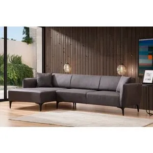 Atelier Del Sofa Belissimo Left - Tamnosiva kutna garnitura