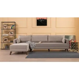 Atelier Del Sofa Bella Ugao Sofa Levo 1 - Krem Ugao Sofa