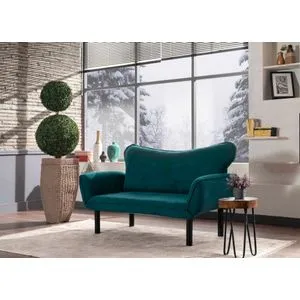 Atelier Del Sofa Chatto - Dvoseda na razvlačenje u boji petrol plave