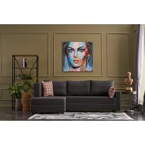 Atelier Del Sofa Ece Left - Antracit Ugao Sofa-Krevet
