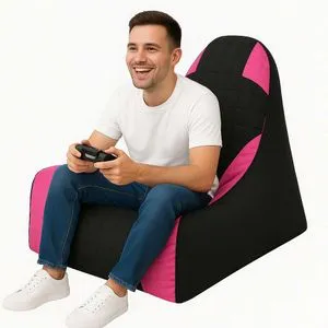 Atelier Del Sofa lazy bag XXL Gamer, 85 cm, roze / crna