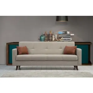 Atelier Del Sofa Polya - Beige Beige 3-Seat Sofa-Bed