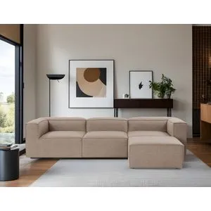 Atelier Del Sofa ugaona garnitura Fora, 297 cm, braon