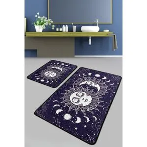 Aten Djt Multicolor Bathmat Set (2 Pieces)
