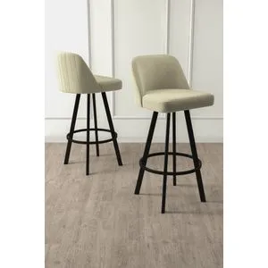 Atex - Crni Bar Stolica Set (6 Komada)