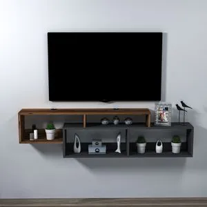 Atlantis - Light Walnut, Anthracite Light Walnut
Anthracite TV Stand